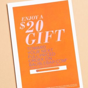 Bauble Bar $20 Gift card